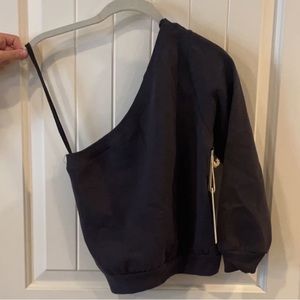 One Shoulder Sweatshirt